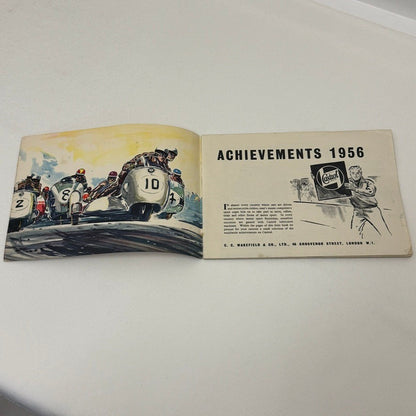1956 Castrol Racing Achievements Brochure Grand Prix Motorcycle Aston Martin +