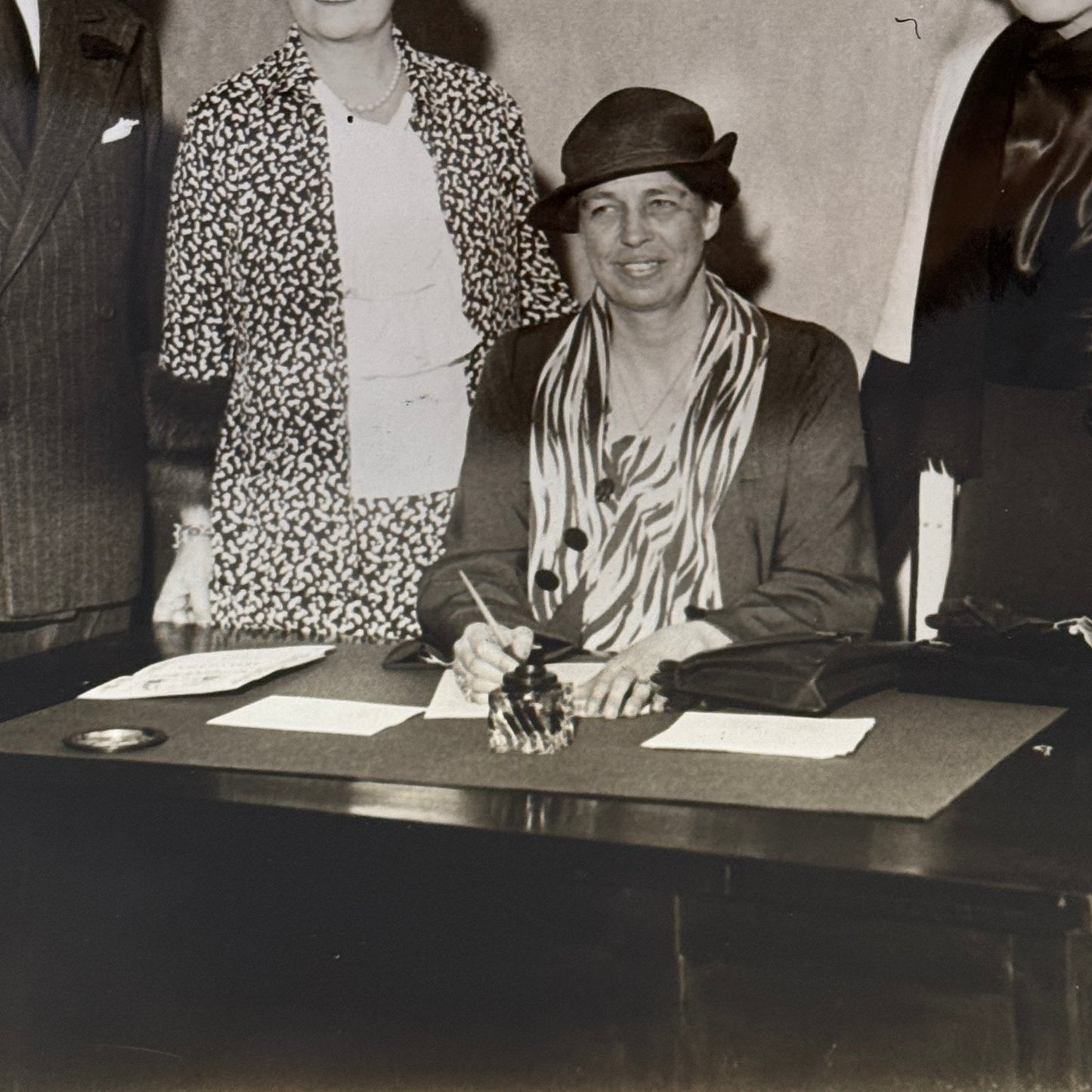 Press Photo Photograph First Lady Eleanor Roosevelt Charity Ball Underwood