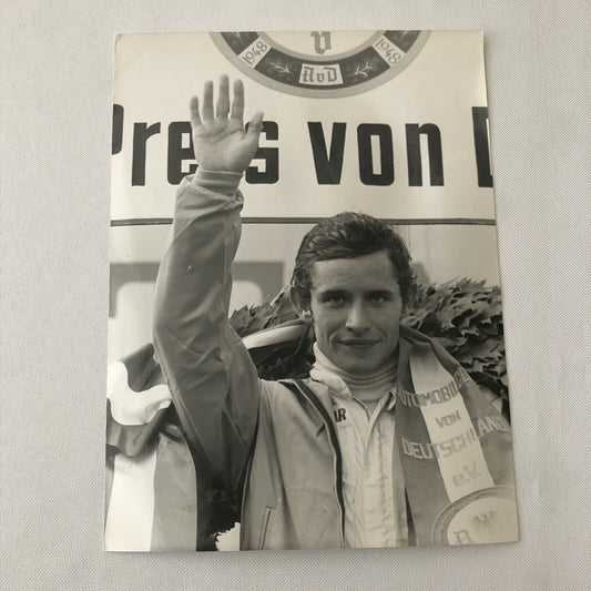 Vintage Racing Photo Photograph Jacky Ickx Driver German Grand Prix 1969 ? DPPI