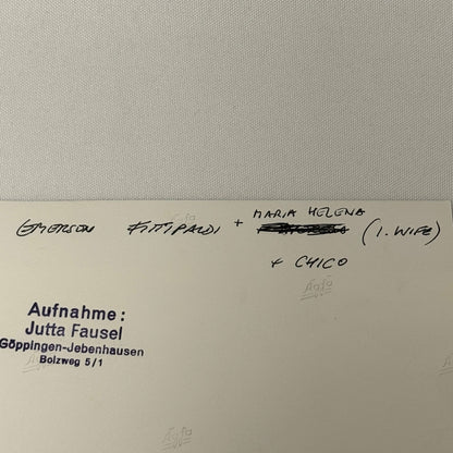 Vintage Racing Photo 1970 German Grand Prix Emerson Fittipaldi Chico Serra