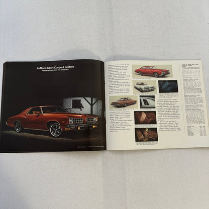 1975 Pontiac Car Sales Brochure Catalog Firebird Grand Am LeMans Grand Ville +