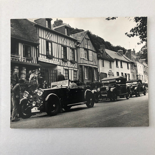 Vintage Antique Car Photo Photograph Print Paris Strausberg Rally Rallye