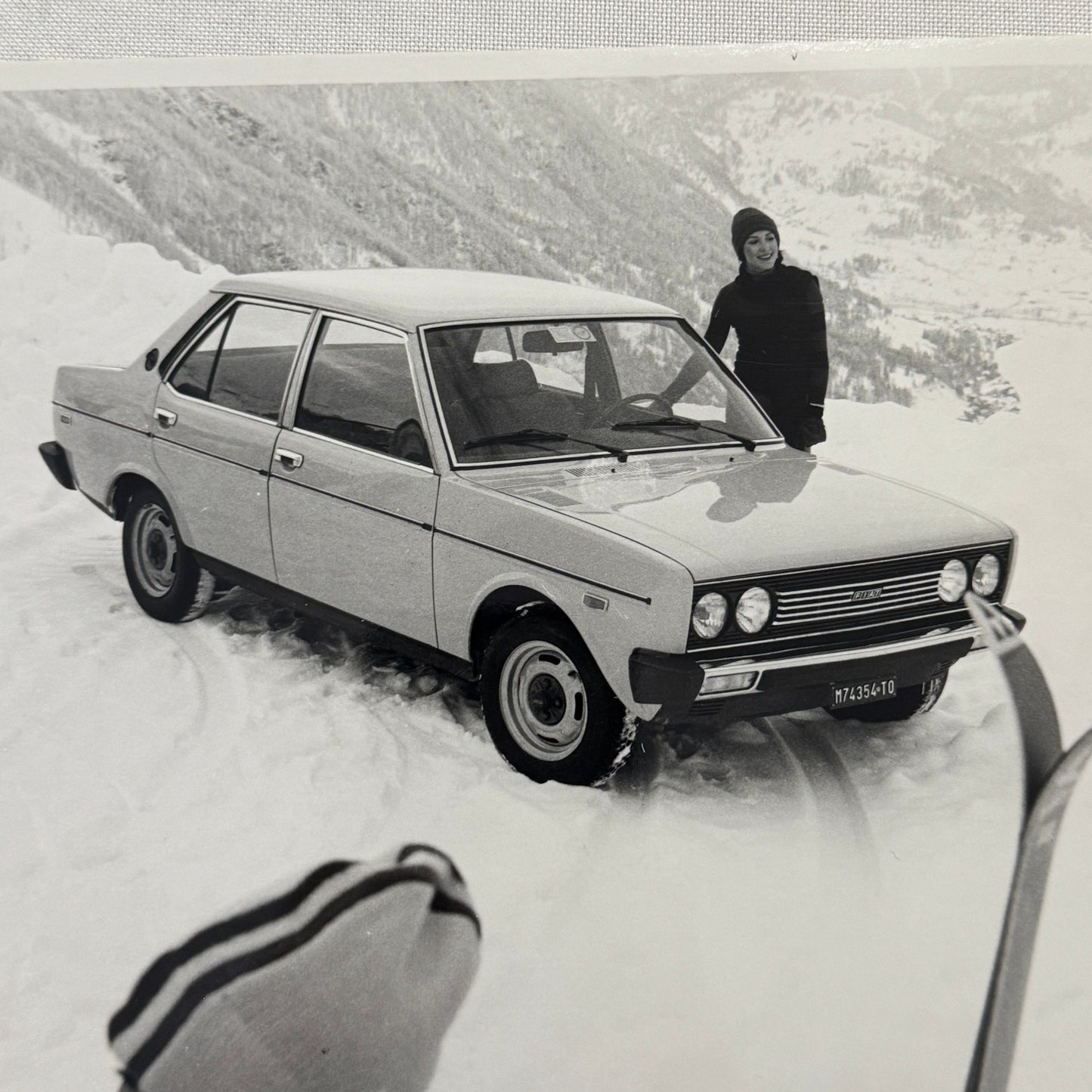 Fiat 131 Mirafiori Special Car Factory Press Photo Photograph Print Vintage 1976