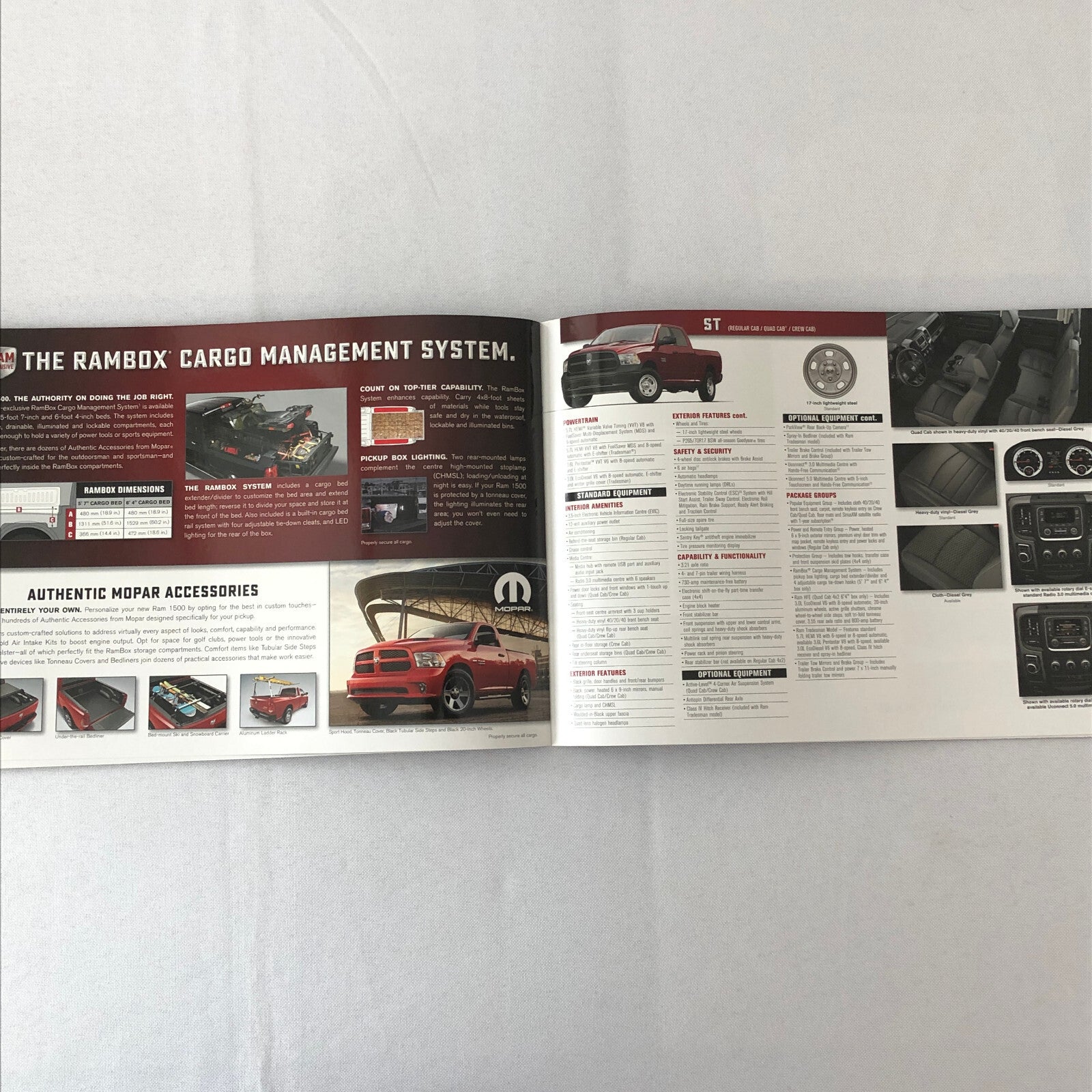 2017 Dodge Ram 1500 Pickup Sales Brochure Catalog Outdoorsman Laramie Sport +