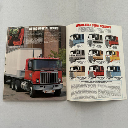 GMC Astro Truck Sales Brochure Catalog Advertising Vintage