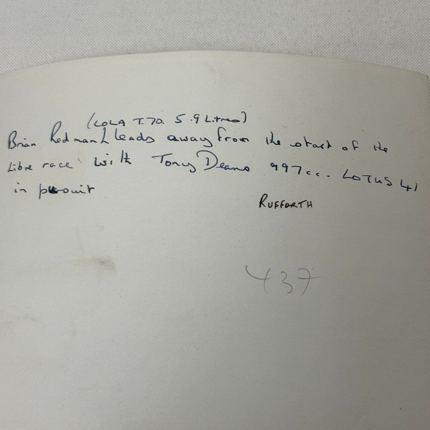 Vintage Racing Photo Brian Redman Lola T70 Tony Dean Lotus Motorsport Photograph