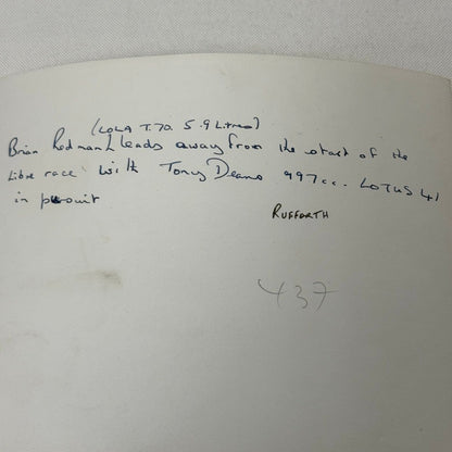 Vintage Racing Photo Brian Redman Lola T70 Tony Dean Lotus Motorsport Photograph