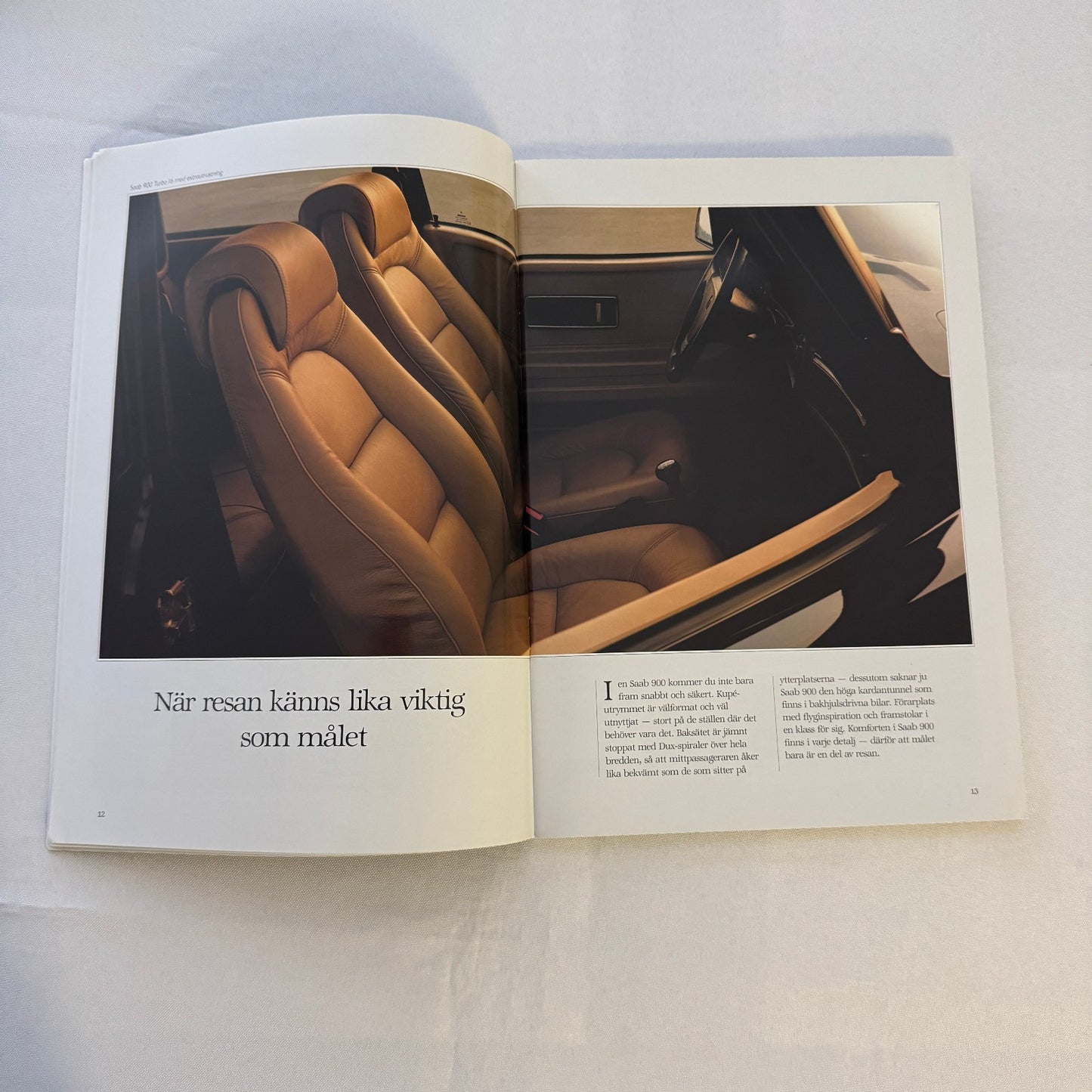 Vintage Saab 900 Car Sales Brochure Catalog 900 Cabriolet 900 Turbo 900i SWEDISH