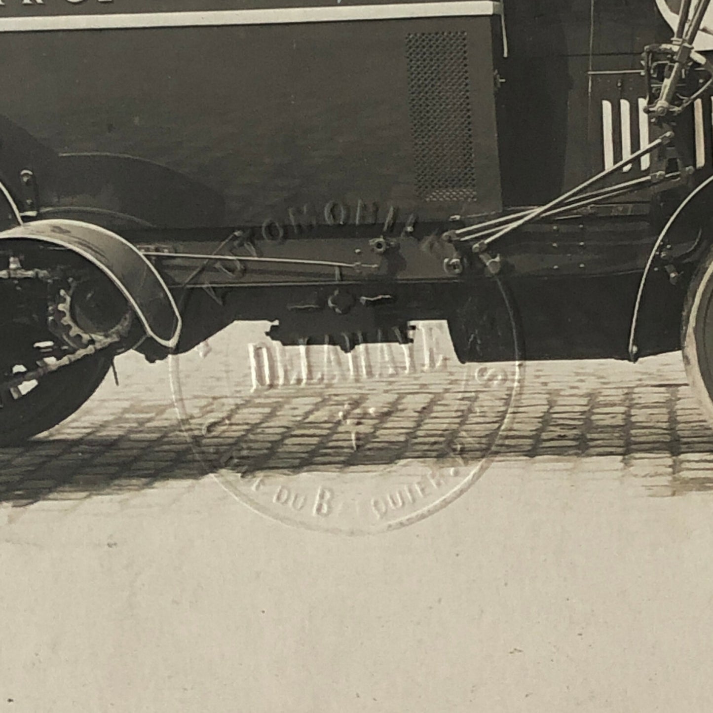 Antique Delahaye Truck Van Photo Photograph Company Embossed Cerveza Beer