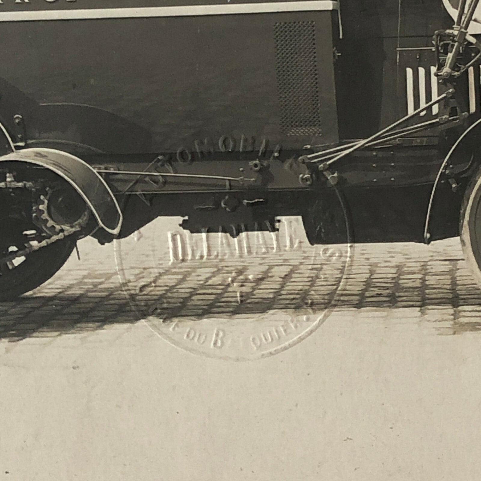 Antique Delahaye Truck Van Photo Photograph Company Embossed Cerveza Beer