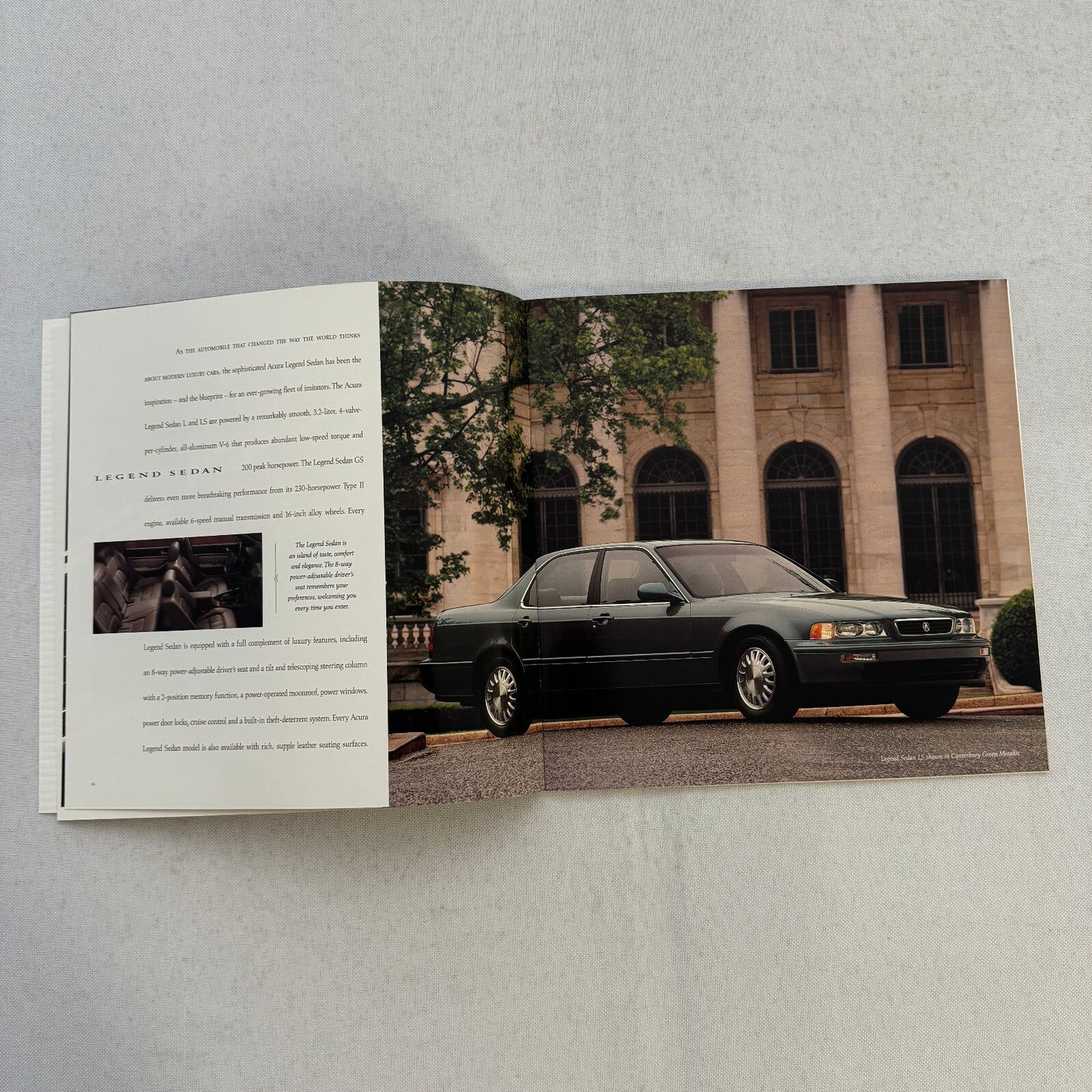 Acura Car Sales Brochure Catalog Integra NSX Legend TL 1995 1996