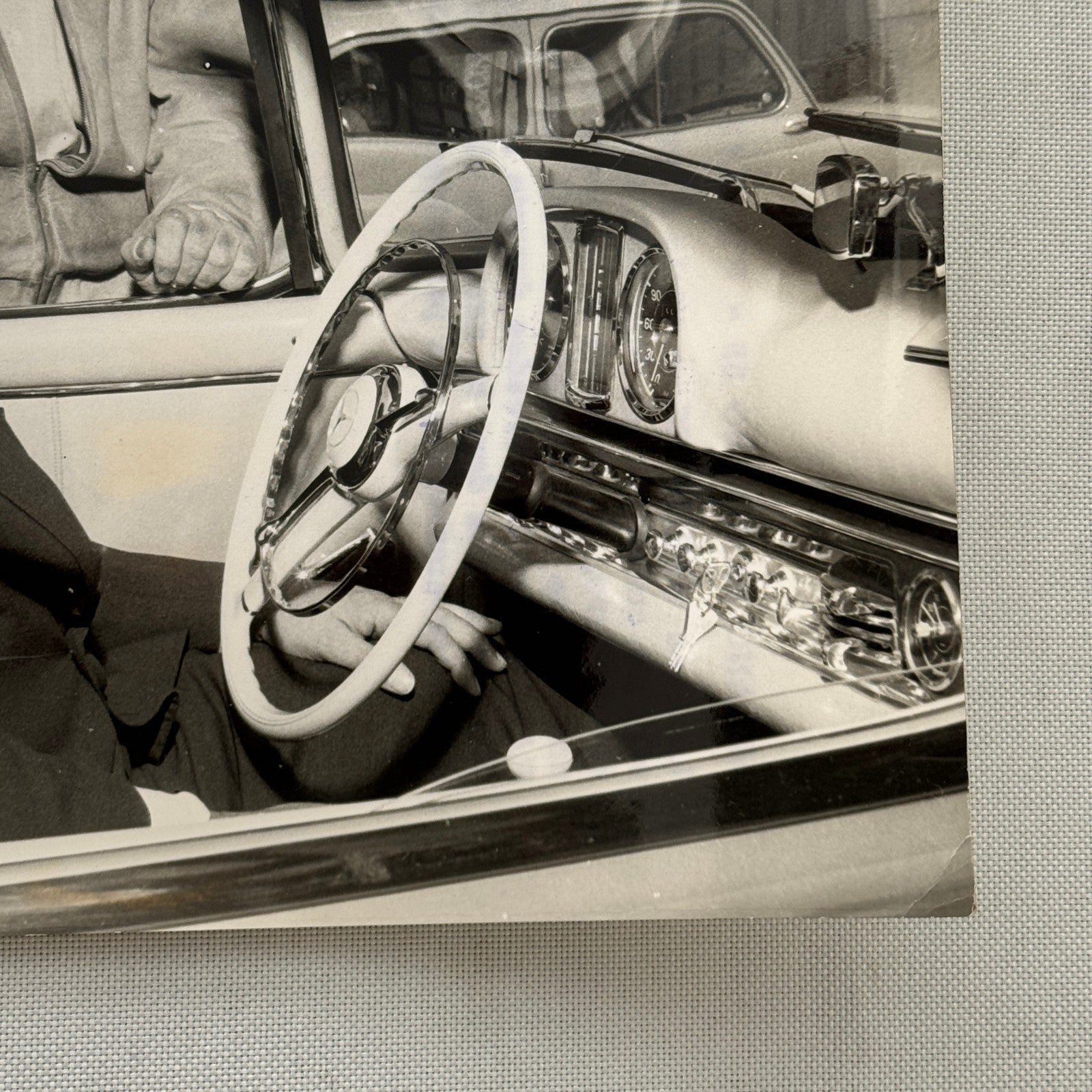 Juan Manuel Fangio Mercedes 300 SL Roadster Italian Press Photo Photograph 1958