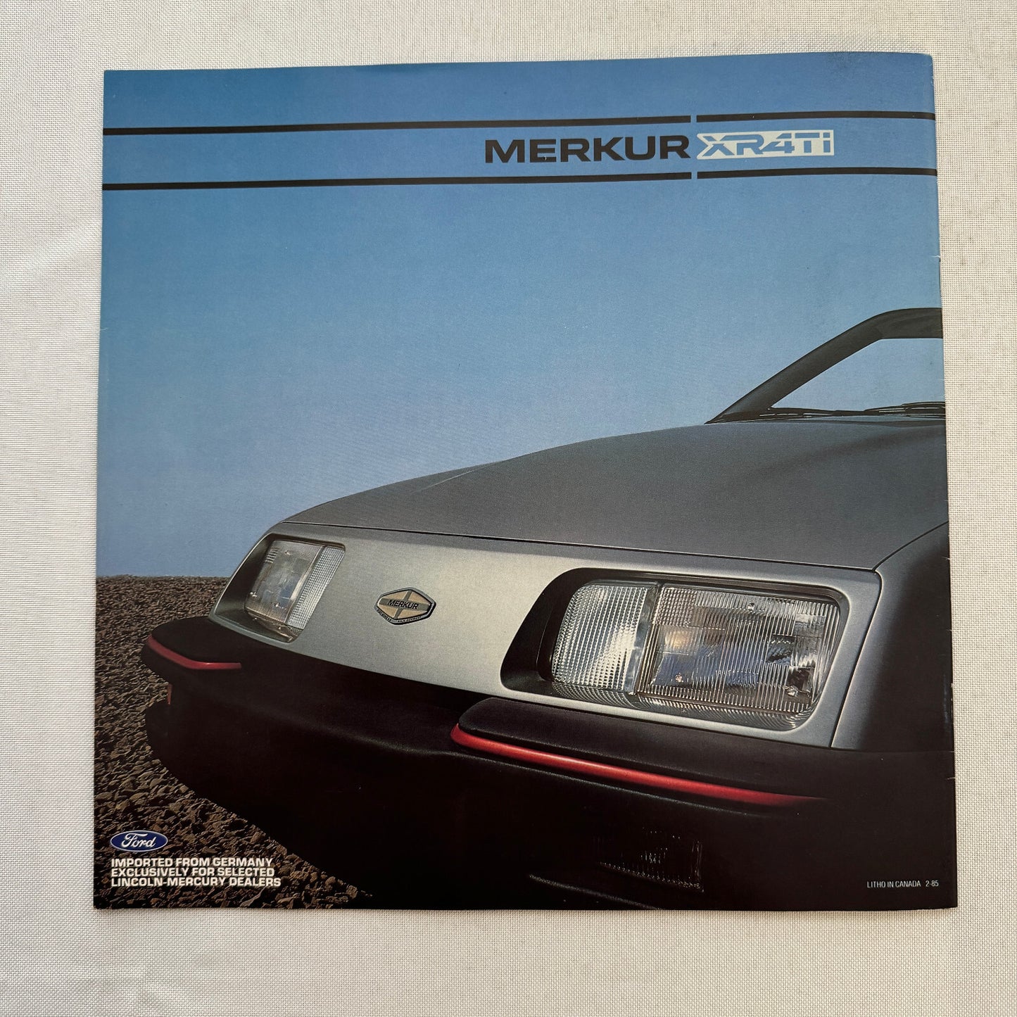 Merkur XR4Ti Car Sales Brochure Catalog Advertising Ford Canadian Market 1985