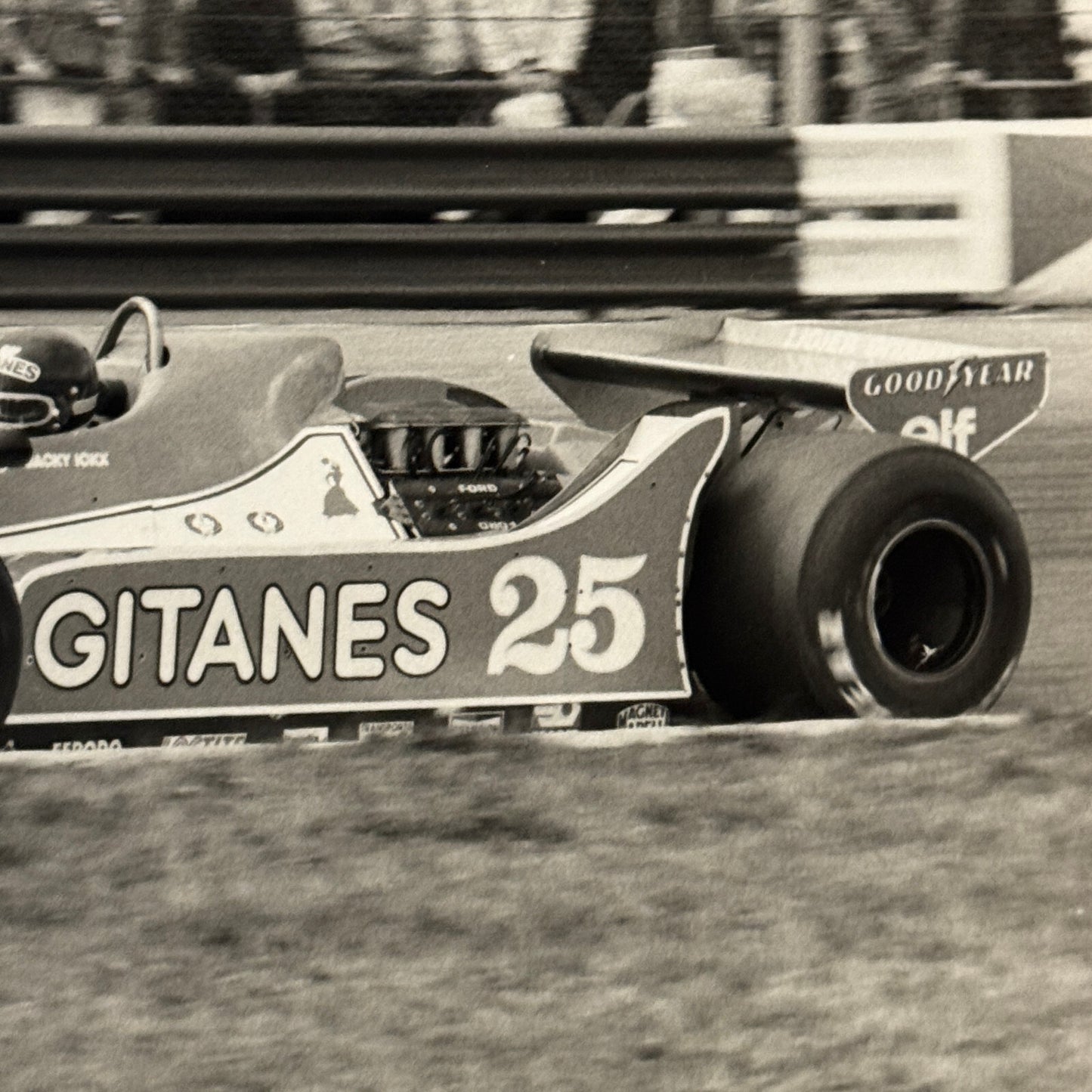 Jacky Ickx Racing Driver Photo Photograph Print Gitanes 25 Car