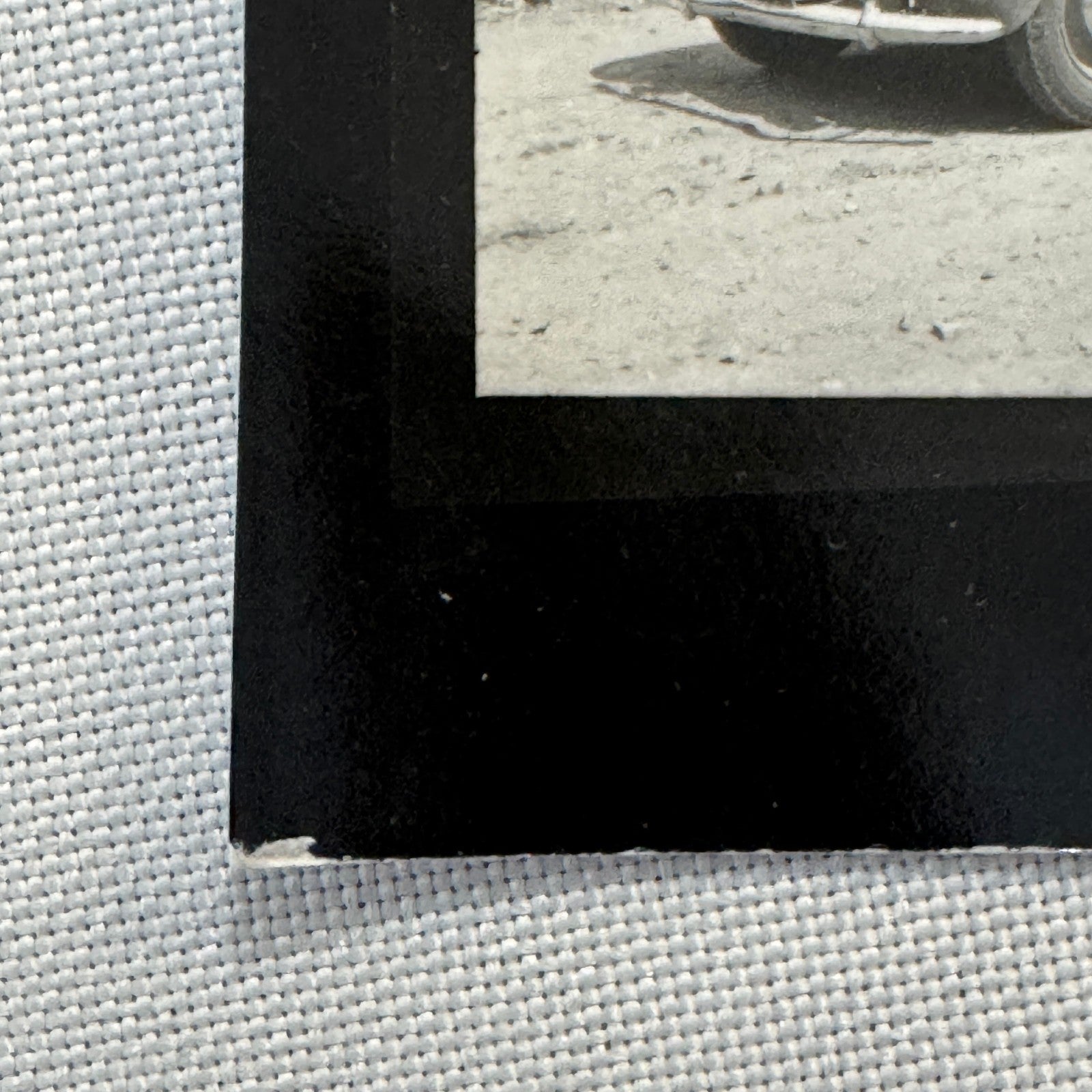 Vintage Photograph Photo Print Man with Car Automobile European
