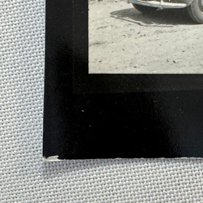 Vintage Photograph Photo Print Man with Car Automobile European