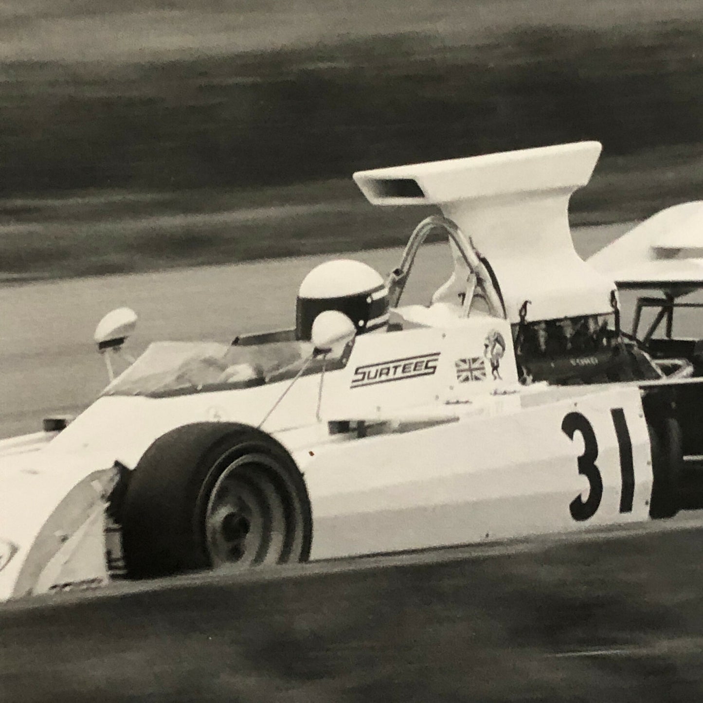 Vintage Grand Prix Racing Photo Photograph Print - John Surtees Racing 