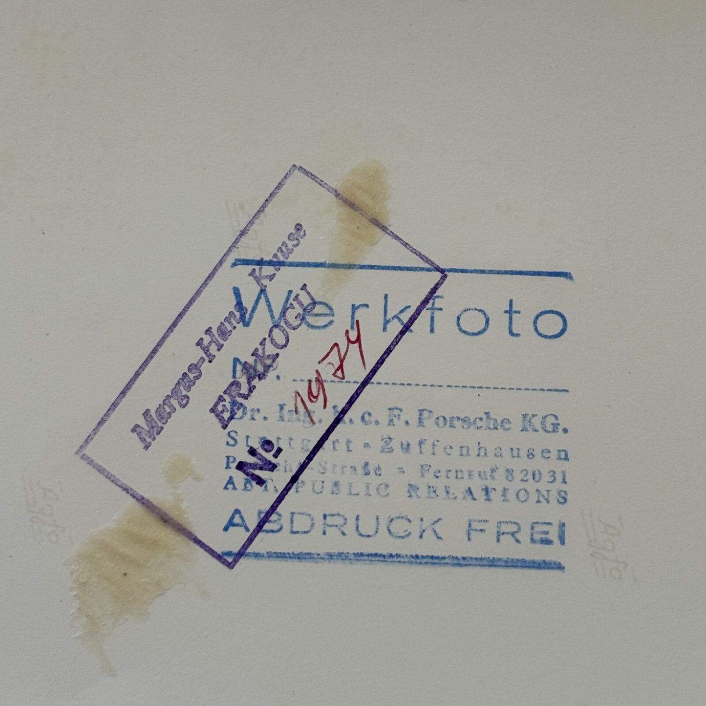 Porsche 935 Martini Racing Car Vintage Photo Photograph Print