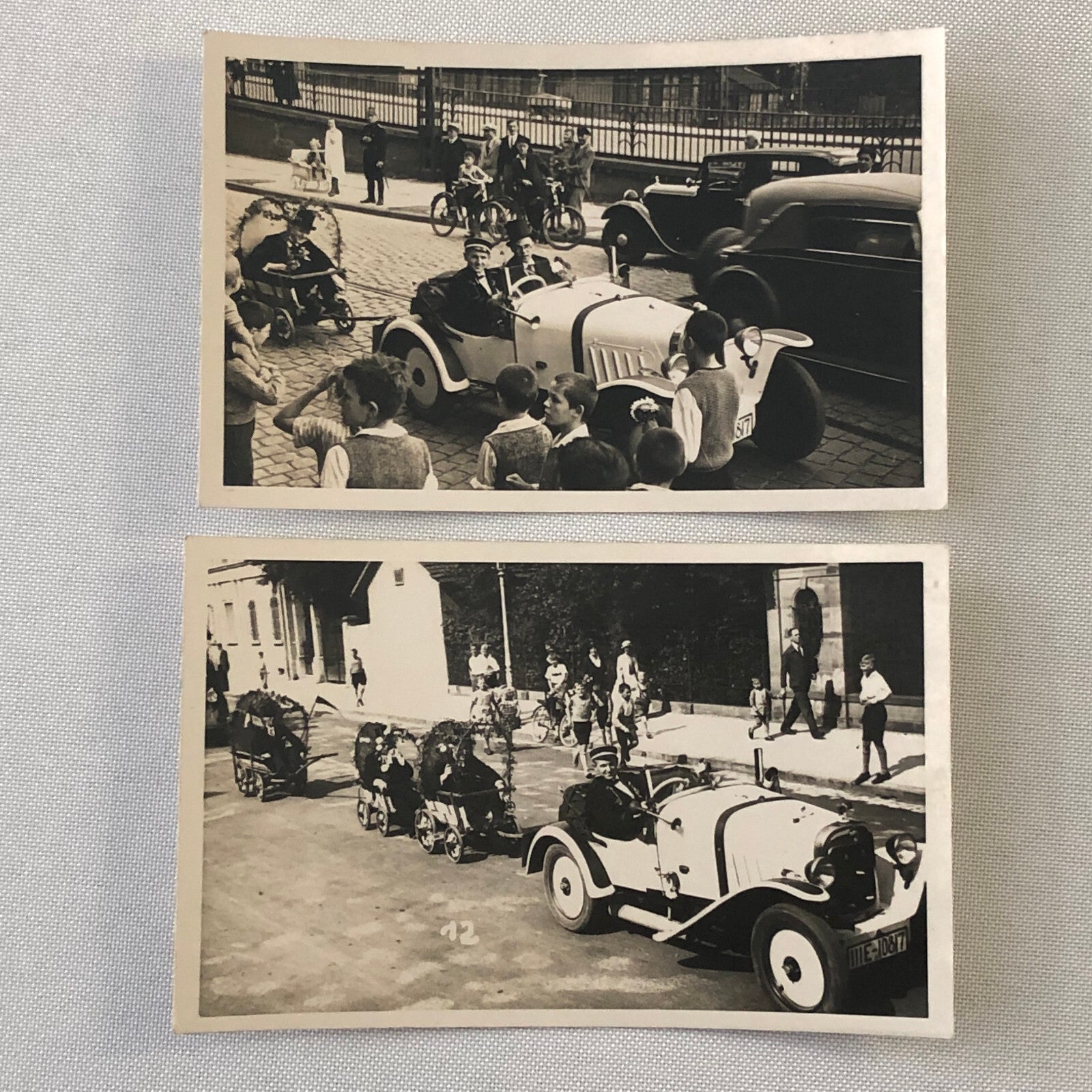Vintage Parade Car Photo Germany Antique Automobile Photograph Lot of 2