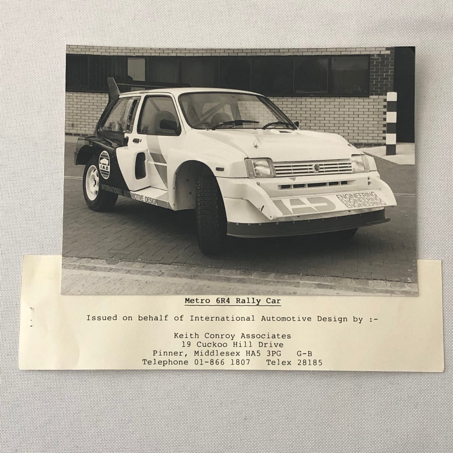 MG Metro 6R4 Rally Car IAD International Automotive Design Photo Photograph