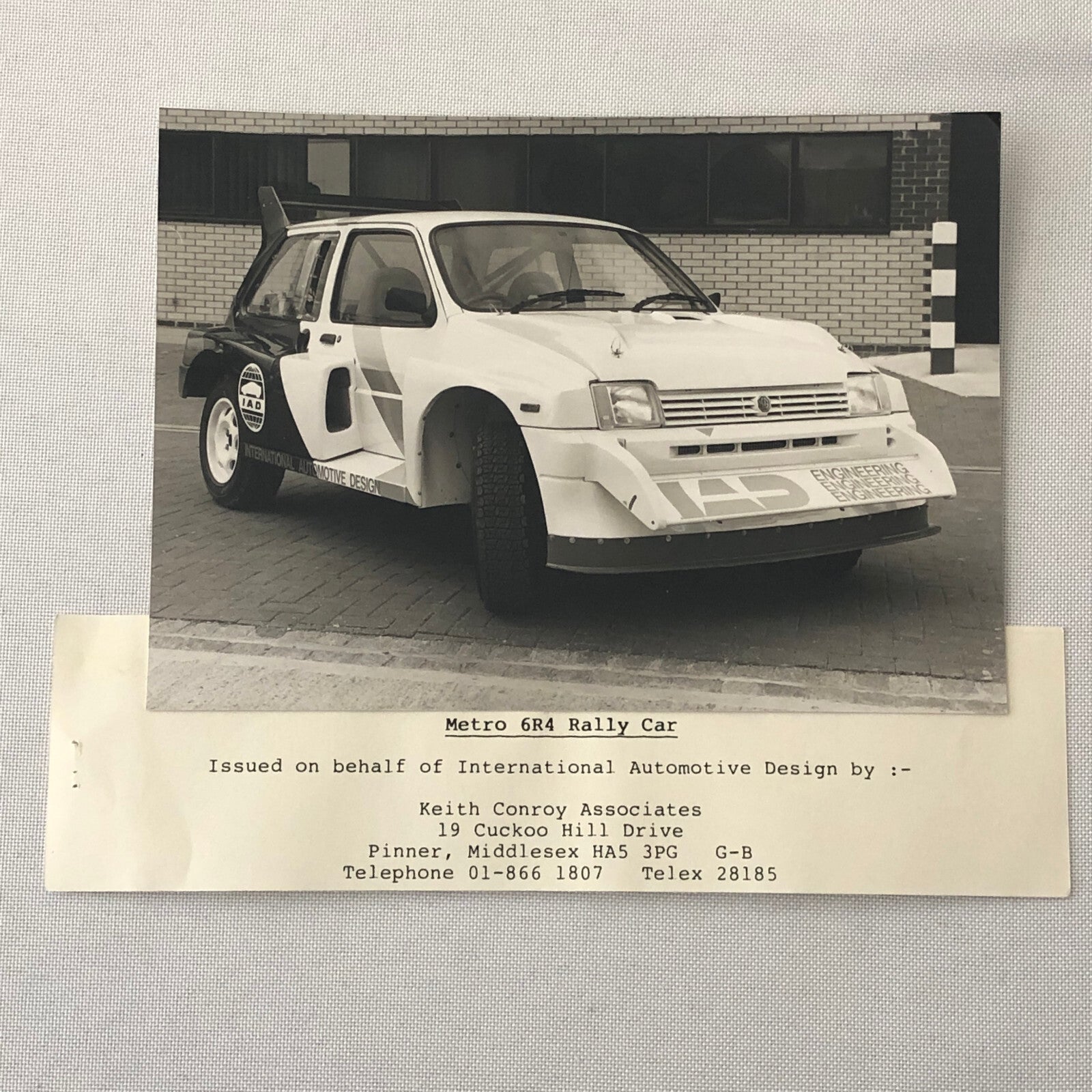 MG Metro 6R4 Rally Car IAD International Automotive Design Photo Photograph