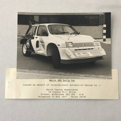 MG Metro 6R4 Rally Car IAD International Automotive Design Photo Photograph