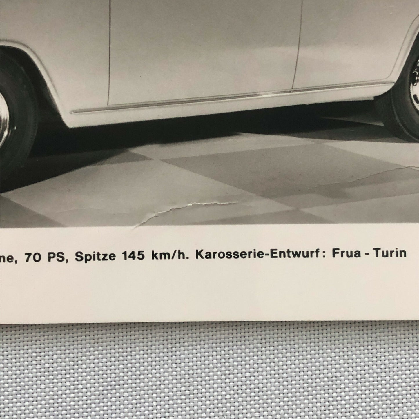 Vintage Glas 1500 4-Door Limousine Car Photo Photograph Image 