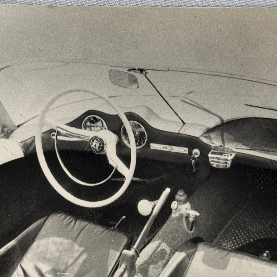 Vintage Car Interior Photo Photograph Print Possible Coachbuilder Unidentified