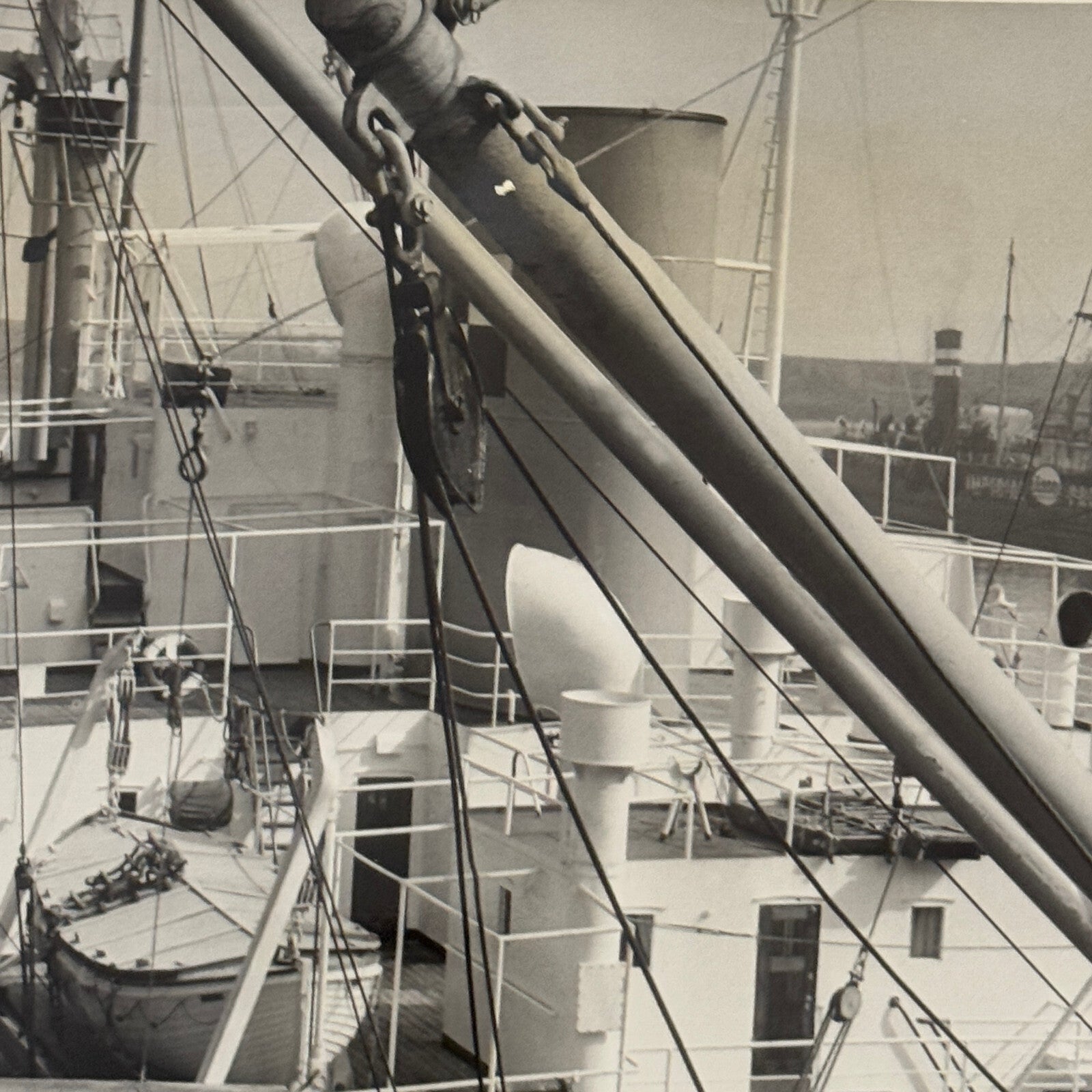 Montreal Harbour Ship Boat Press Photo Photograph 1964 Vintage