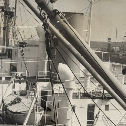 Montreal Harbour Ship Boat Press Photo Photograph 1964 Vintage