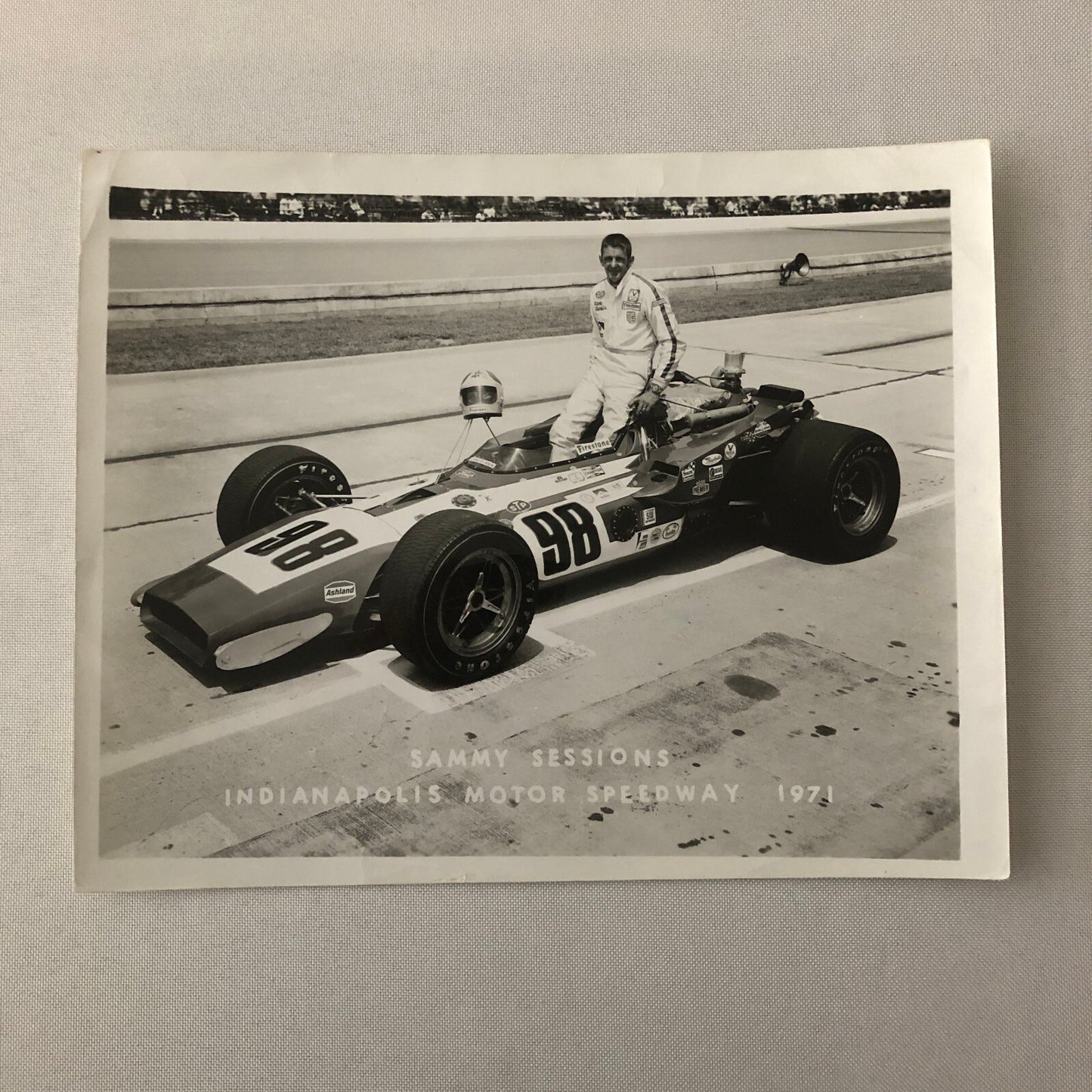 Vintage Indy Indianapolis Racing Photo Photograph 1971 Sammy Sessions