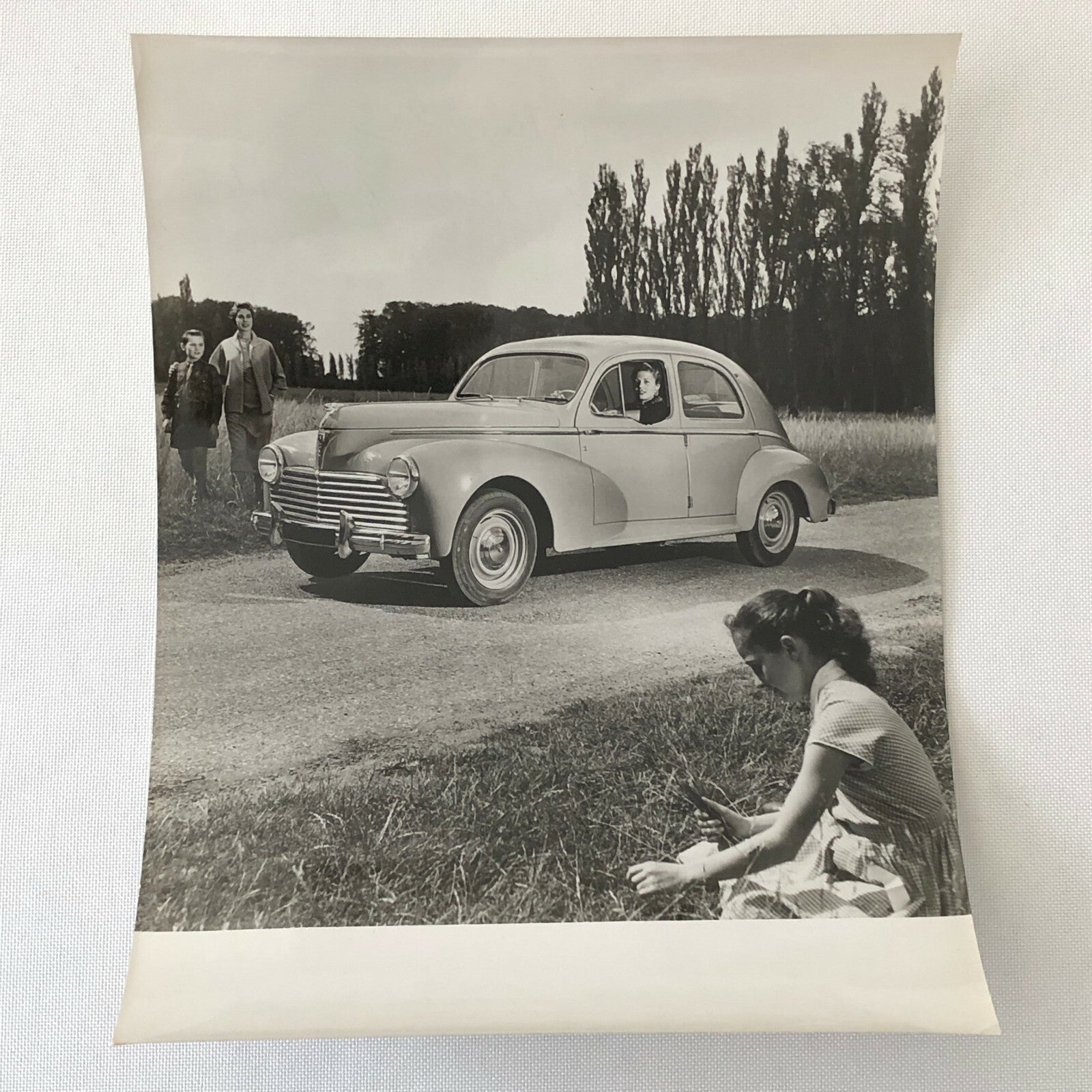 Vintage Peugeot 203 Berline Car Photo Photograph Print 