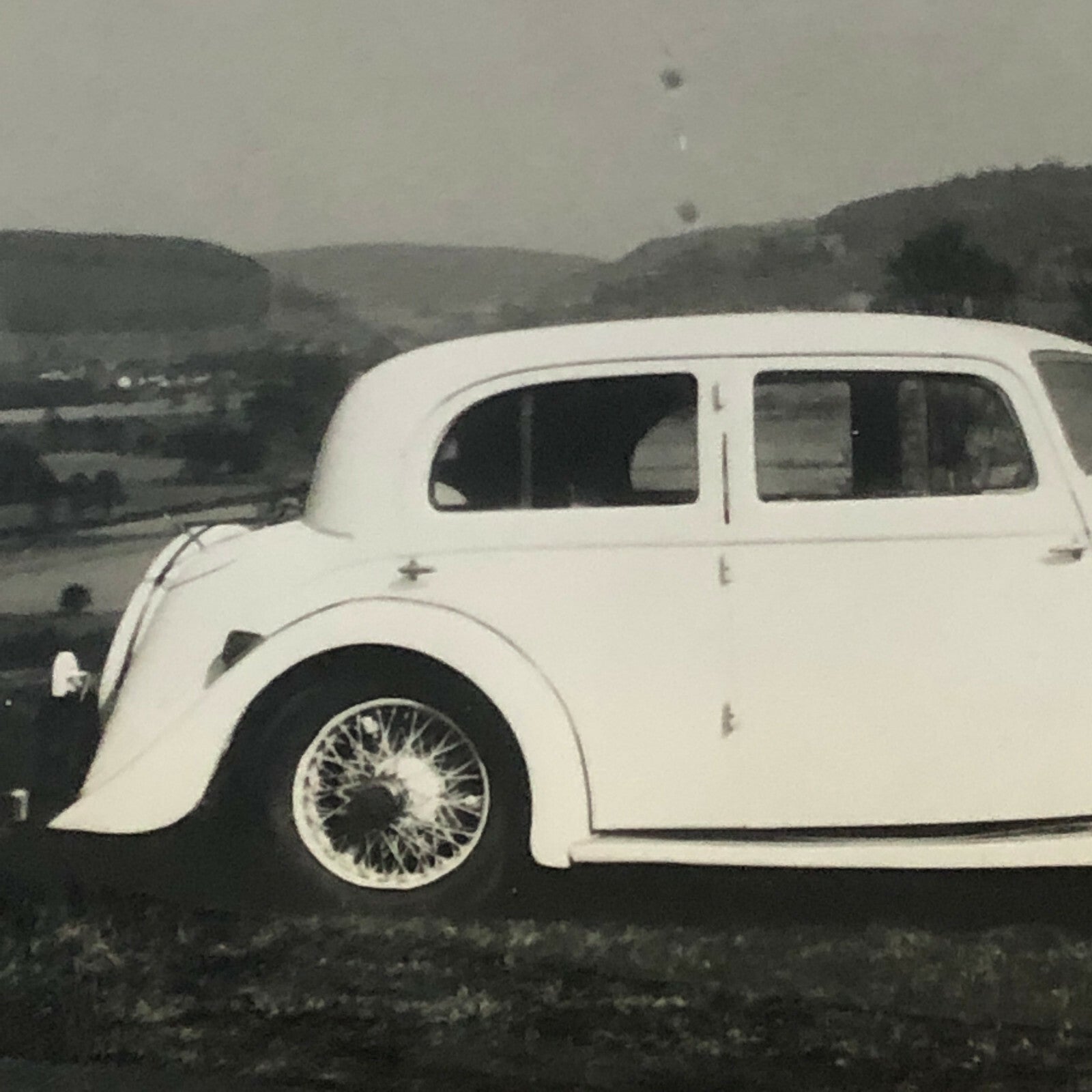 Vintage 1937 Bentley 4 1/4 Litre Sports Saloon Car Photo Photograph Print