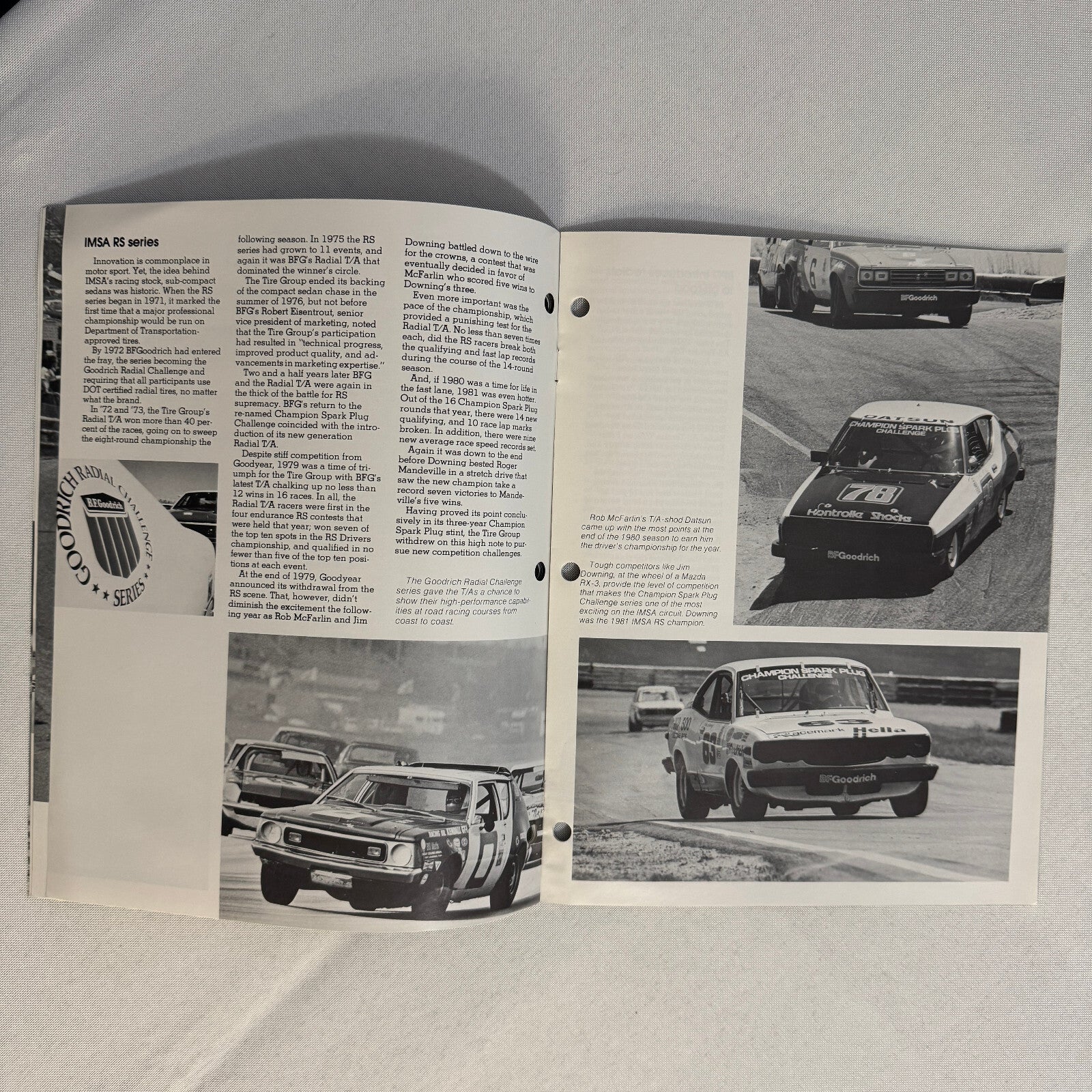 BF Goodrich Tire RACING Sales Brochure Catalog Baja 1000 IMSA LeMans Rally