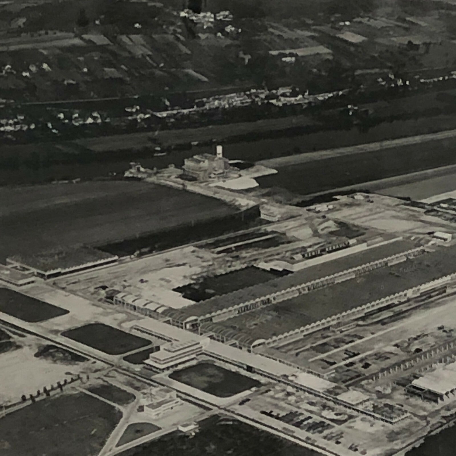 Vintage Renault Factory Building Press Photo Photograph Print