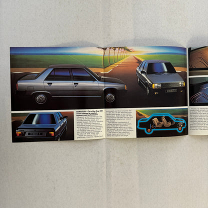 1982 Renault 9 Car Sales Brochure Catalog Advertising Vintage