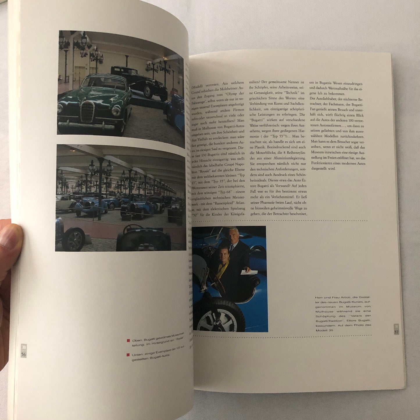 1990 Bugatti Car Book Magazine Journal German Text Vintage Cars +