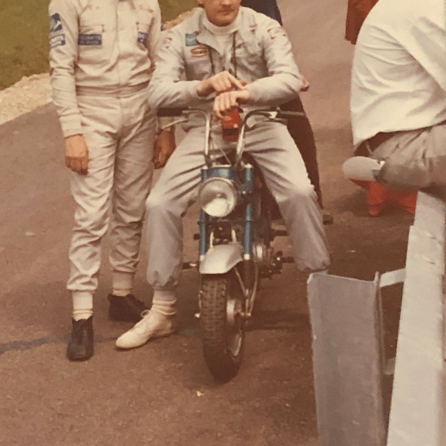Vintage Racing Driver Photo Photograph Print Mini Bike Scooter 