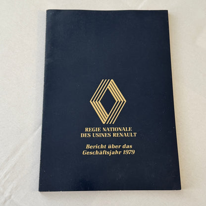 1979 Renault Annual Report Corporate Brochure GERMAN Language