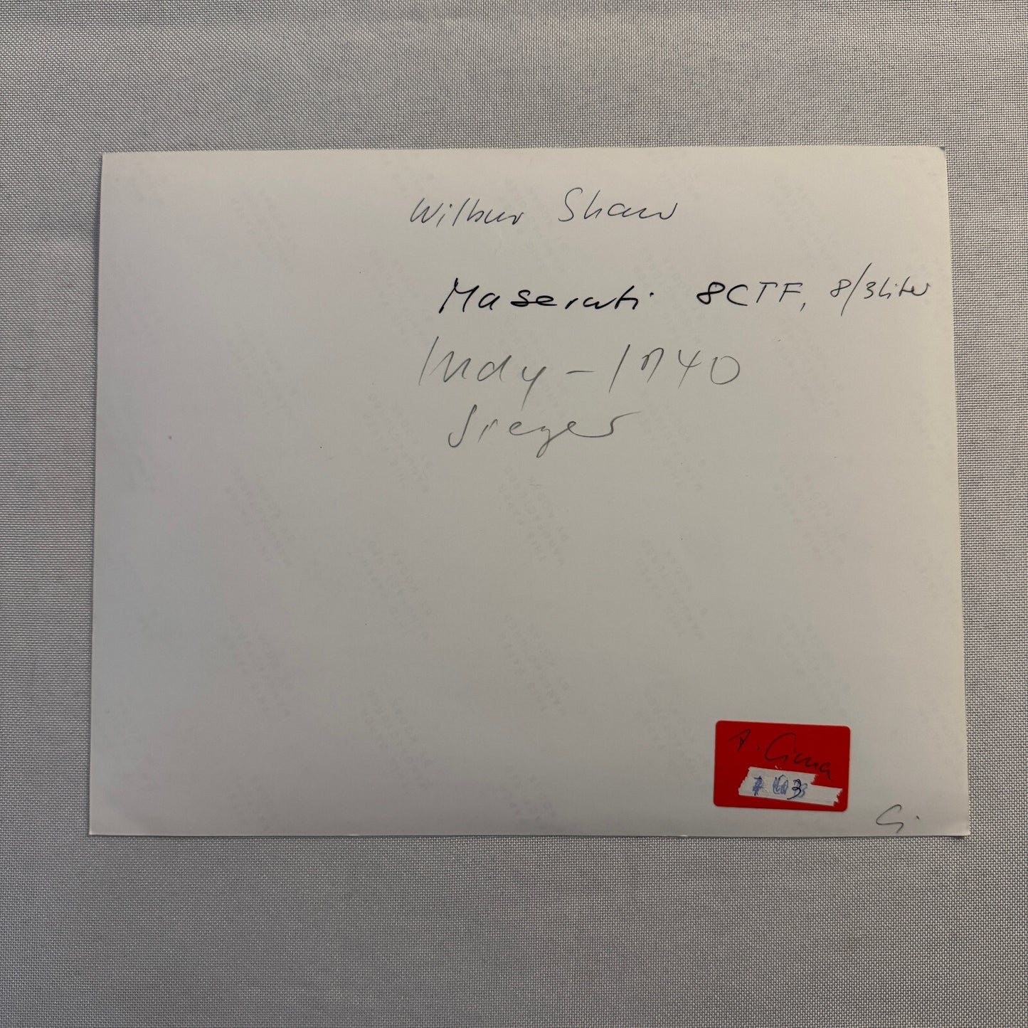 1940 Wilbur Shaw Indianapolis Speedway Indy 500 Race Winner Photo Modern Print