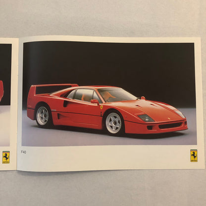 Ferrari Sales Brochure F40 Testarossa 348 Mondial Cabriolet Garage Francorchamps