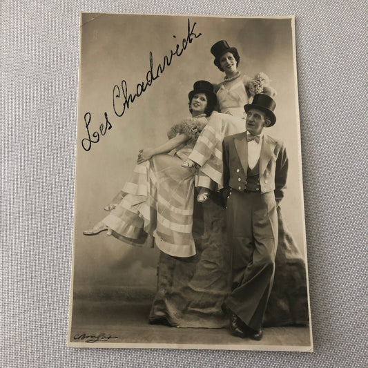 Circus Performer Act Troupe Acrobat Les Chadwicks Vintage Photo Photograph