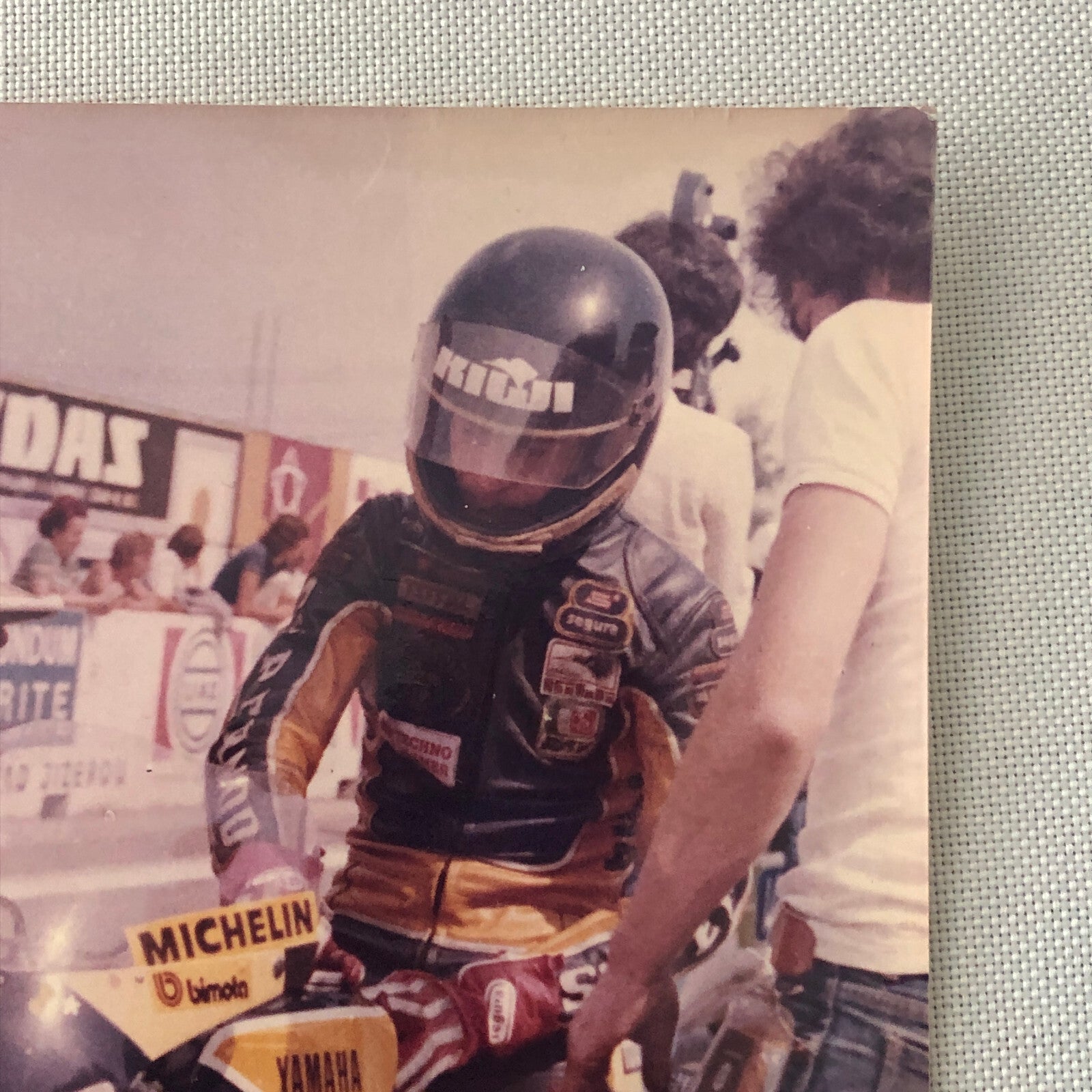 Vintage Motorcycle Racing Photo photograph Yamaha Bike