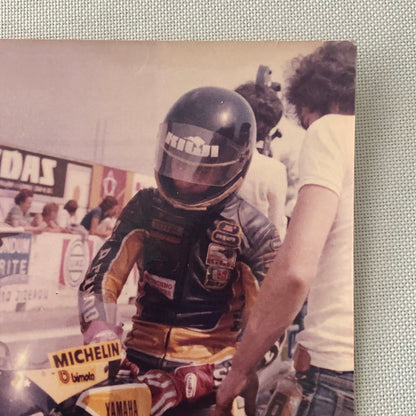 Vintage Motorcycle Racing Photo photograph Yamaha Bike
