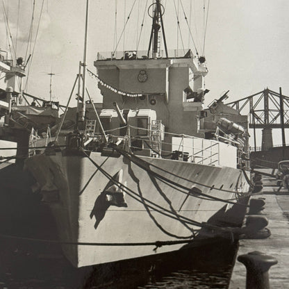 Royal Canadian Navy Ship Photo Photograph HMCS Wallaceburg HMCS Sault Ste Marie