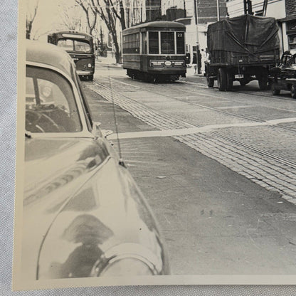 Vintage Photograph Truck Automobile Street Car Street Scene Photo Print