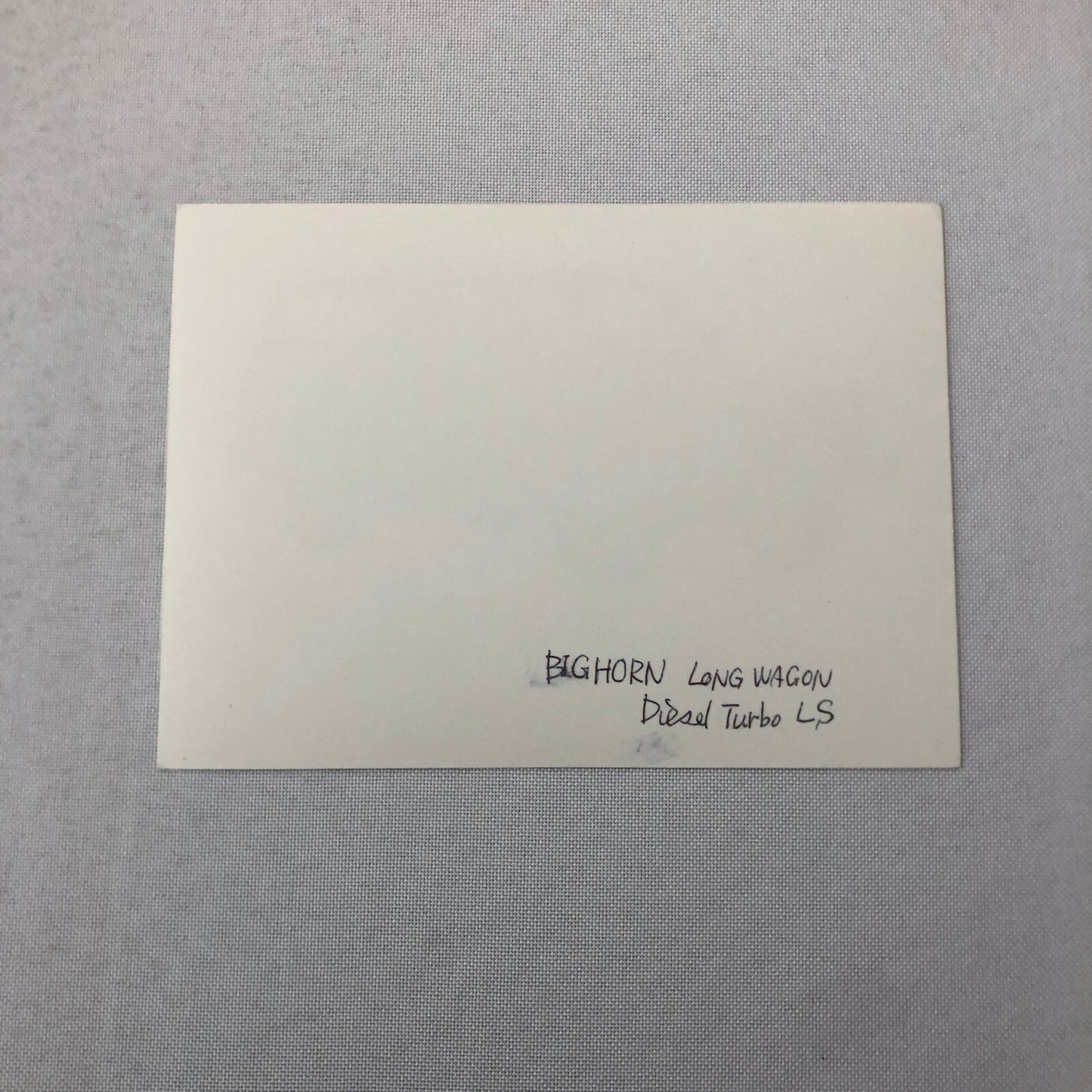 Isuzu Big Horn SUV Factory Press Photo Photograph JDM Japanese Long Wagon Diesel