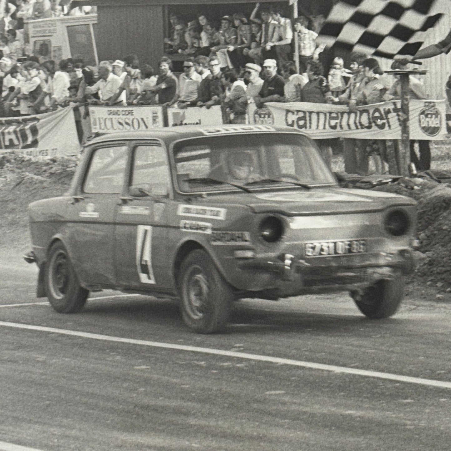 Vintage Rally Racing Photo Photograph Print DPPI Hillman Sunbeam Imp Car