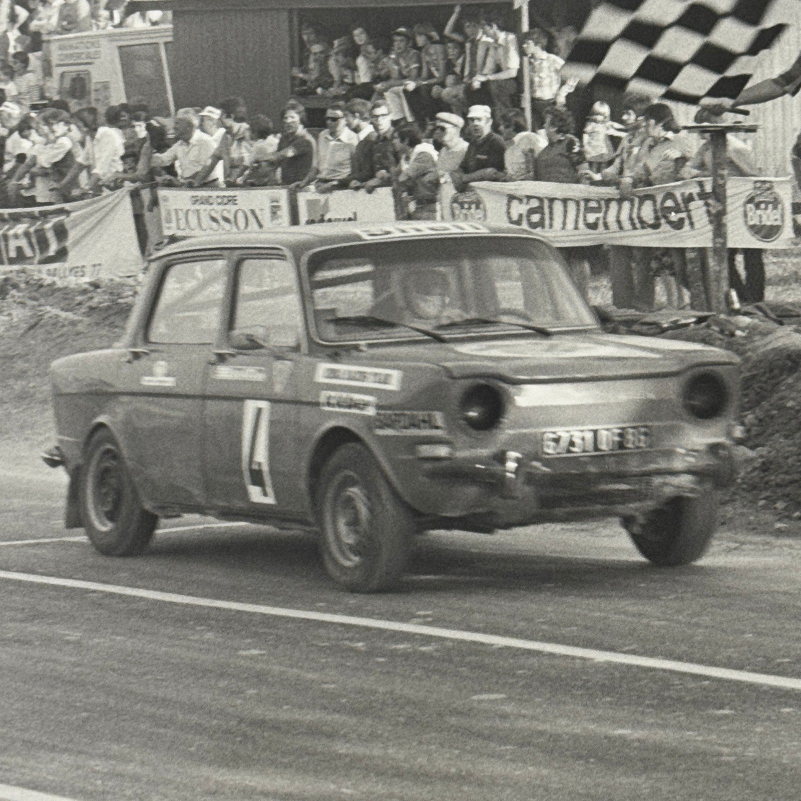 Vintage Rally Racing Photo Photograph Print DPPI Hillman Sunbeam Imp Car