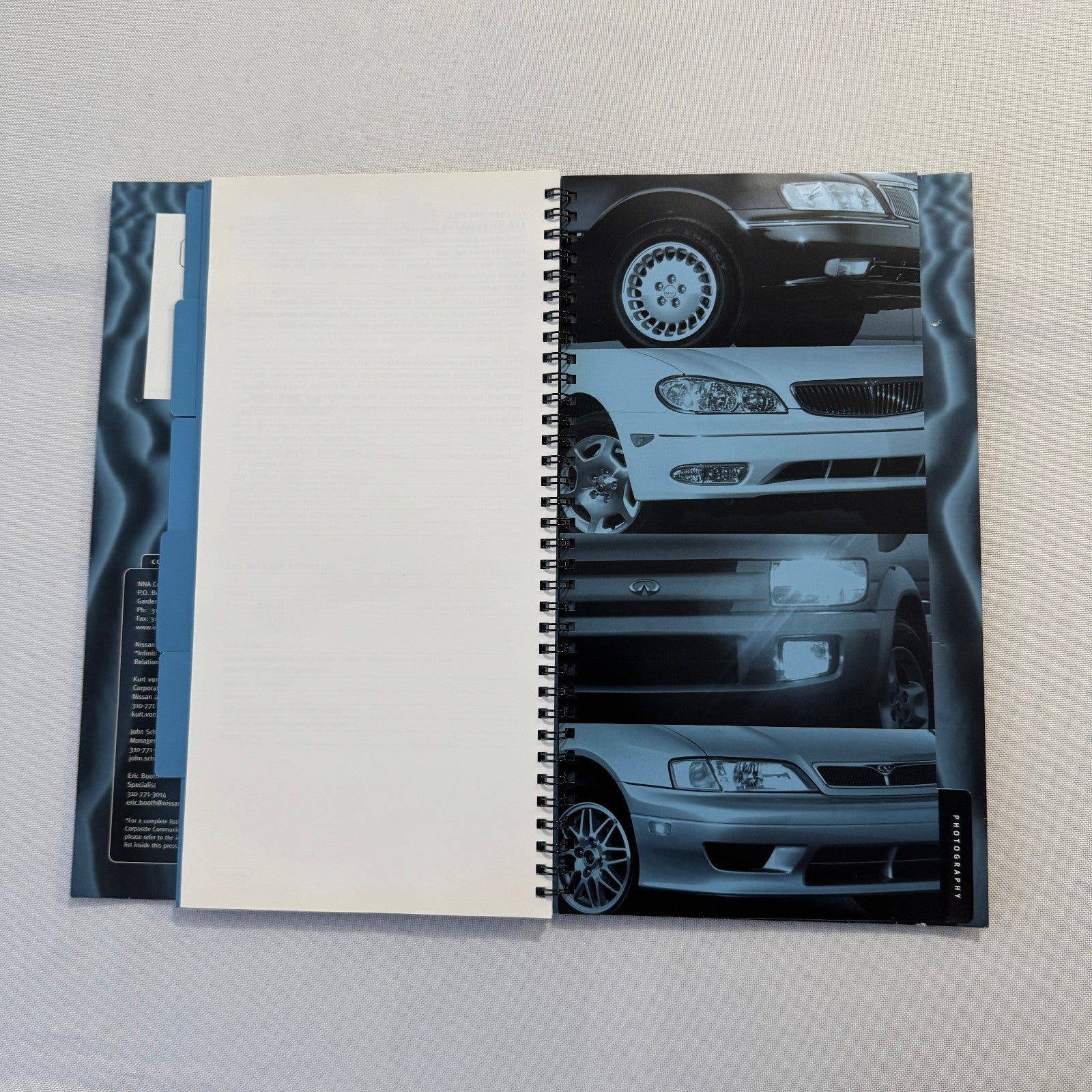 2001 Infiniti Car Press Kit Brochure Q45 I30 G20 QX4 Photo CD 35mm Slides